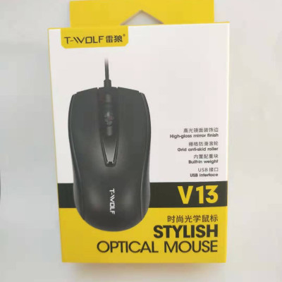 Chuột Có Dây T-Wolf V13 - Hàng Chính Hãng