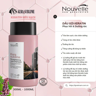 DẦU GỘI KERATIN PHỤC HỒI & DƯỠNG TÓC - 1000ML 