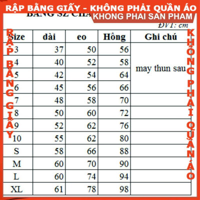Rập giấy A0 set chân váy áo croptop bé gái mã R25 (BẢN VẼ)