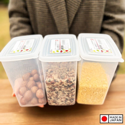 Hộp bảo quản thực phẩm Nakaya 1300ml, có nắp mềm giúp bảo quản thực phẩm sạch sẽ - nội địa Nhật Bản 