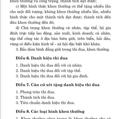 Luật thi đua,khen thưởng