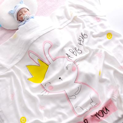 Chăn (mền) đũi cho bé từ sơ sinh đến tiểu học chất liệu sợi tre thiên nhiên và sợi Cotton, loại siêu mềm mịn, KT: 110x110cm, Bamboo Home - hàng chính hãng BBH05