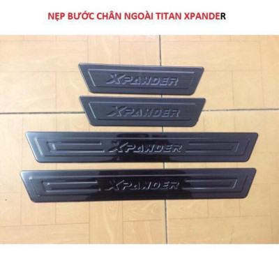 ỐP BẬC TRONG NGOÀI TITAN DÀNH CHO XPANDER 2018- 2020, nẹp bậc cửa lên xuống xe ô tô full bộ 