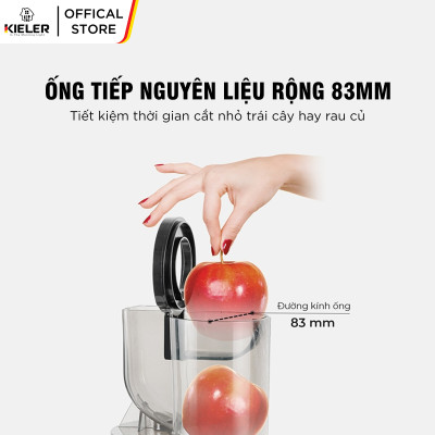 Máy ép chậm trái cây Kieler KL-916D 0.45L Máy ép hoa quả hàng chính hãng Đức công suất mạnh 240W giữ nguyên dưỡng chất Vitamin