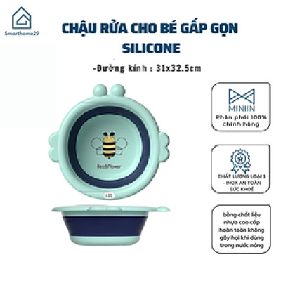 Chậu Rửa Mặt Gấp Gọn Hình Con Ong Bee  Cho Bé Tiện Lợi Chất Liệu Nhựa Cao Cấp An Toàn Cho Sức Khỏe - HÀNG CHÍNH HÃNG MINIIN