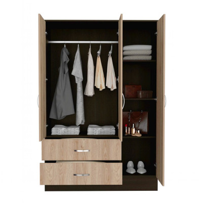Tủ quần áo gỗ 3 cánh hiện đại SMLIFE Chamak