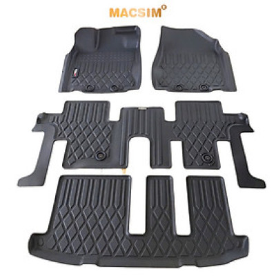 Thảm sd lót sàn xe ô tô Infiniti QX60 2014 - 2021Nhãn hiệu Macsim chất liệu nhựa TPE cao cấp màu đen