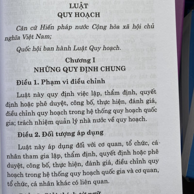 Luật Quy Hoạch