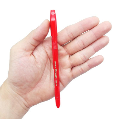 Bút Bi Zebra Piccolo 0.7mm C-BA37-ZA-R - Mực Đỏ