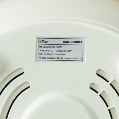 Nồi cơm điện tử đa năng 3L Bear SB-NC30B - Hàng chính hãng