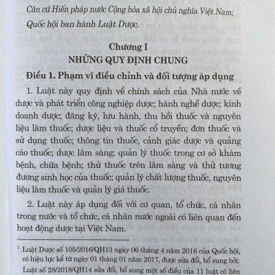 Luật Dược ( Sửa đổi, bổ sung năm 2024 )