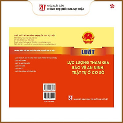 Luật lực lượng tham gia bảo vệ an ninh, trật tự ở cơ sở (bản in 2024)