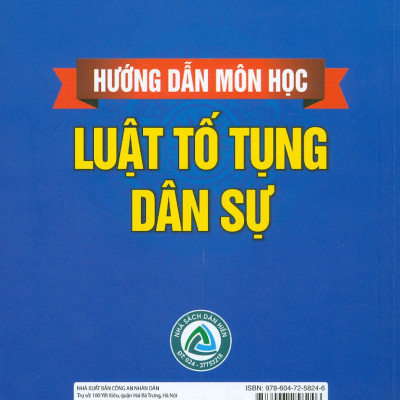 Hướng Dẫn Môn Học Luật Tố Tụng Dân Sự (Sách chuyên khảo)