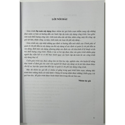 Sách - Giáo Trình Dự Toán Xây Dựng