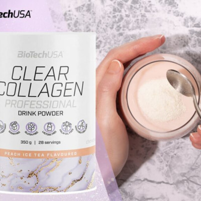 Bột Collagen Thủy Phân Clear Collagen Professional BiotechUSA – Hộp 350g