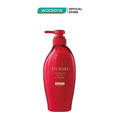 Dầu Gội Phục Hồi & Bóng Mượt Tsubaki Premium Moist & Repair Shampoo 450ml