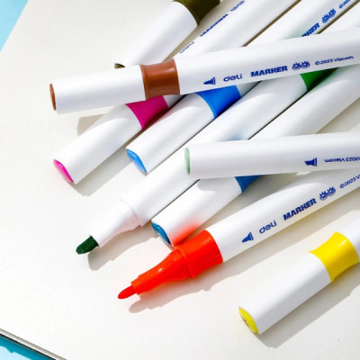 Hộp Bút Màu Marker Acrylic - Deli EC189