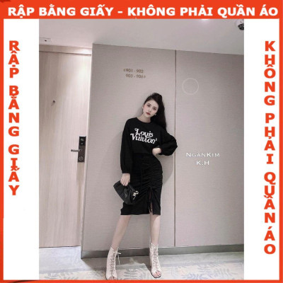 Rập set chân váy ôm và áo croptop mã 1095 -giấy A0 (BẢN VẼ)