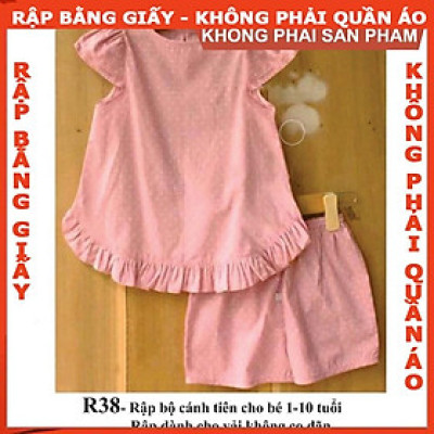 Rập giấy A0 bộ bé gái mã R38 (BẢN VẼ)