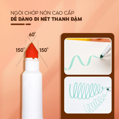 Hộp 20 Bút Lông Màu Rửa Được Washable Fiber Pen - Colokit SWM-C009
