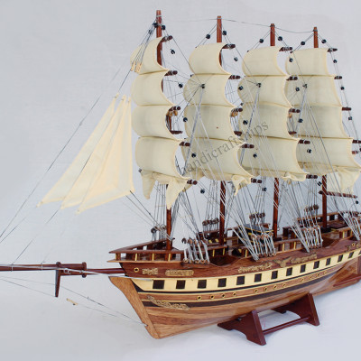 Mô hình thuyền buôn France II chì 74cm Thuận Buồm Xuôi Gió