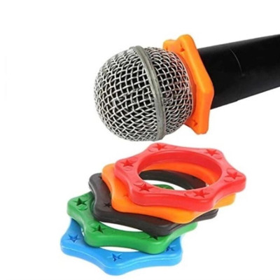 Combo 2 vòng chống lăn micro karaoke chất liệu cao su dẻo siêu mềm chống va đập cho micro xe du lịch