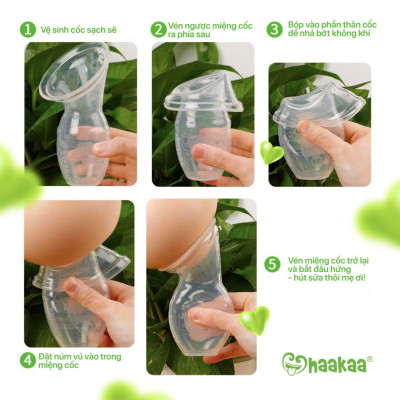 Cốc hứng sữa Gen.2 Haakaa - Chất liệu silicone cao cấp, mềm mại - Không chứa BPA, PVC và phthalate