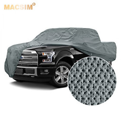 Bạt phủ ô tô chất liệu vải không dệt cao cấp thương hiệu MACSIM dành cho Mazda BT50 (dùng cho xe đã lắp nắp thùng) màu ghi - sử dụng trong nhà, ngoài trời