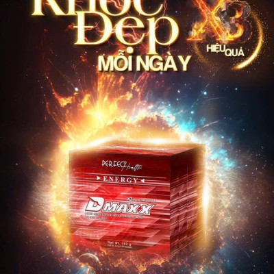 DMAXX thức uống bổ sung vitamin năng lượng không đường DAMODE 96 gói màu đỏ mỗi gói 2,2gr