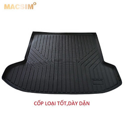 Thảm lót cốp sd xe ô tô Kia Sportage 2022-2024 nhãn hiệu Macsim chất liệu TPE cao cấp màu đen