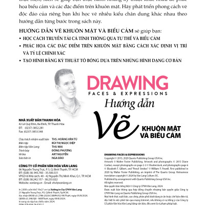 Hướng Dẫn Vẽ Khuôn Mặt Và Biểu Cảm - Drawing Faces & Expressions - Vanlangbooks