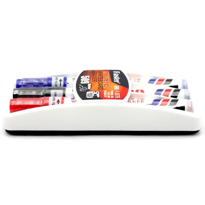Vỉ 3 Bút Lông Bảng Faster 509 Nhiều Màu + Đồ Bôi Bảng - Faster WBE-F-SET5-MIX