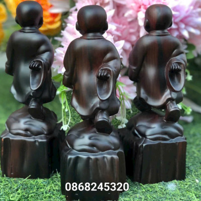 TƯỢNG CHÚ TIỂU THONG DONG BẰNG GỖ TRẮC KT CAO 20CM  