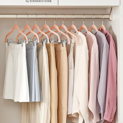  Set 12 chiếc mắc treo quần áo Songmics Trouser Hangers dành cho quần và váy Hàng chính hãng