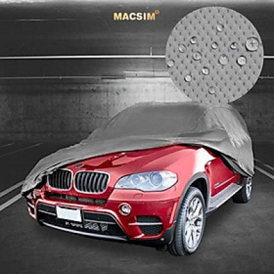 Bạt phủ ô tô chất liệu vải không dệt 3 lớp cao cấp thương hiệu MACSIM cho xe ô tô Volkswagen Passat- màu ghi
