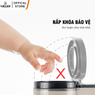 Máy ép chậm trái cây Kieler KL-916G 0,7L Máy ép hoa quả hàng chính hãng Đức công suất mạnh 240W giữ nguyên dưỡng chất Vitamin