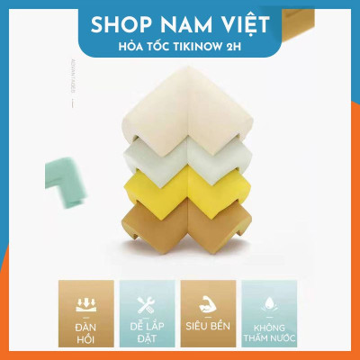 Set 4 Miếng Xốp Bọc Cạnh Bàn, Bịt Góc Tủ Bảo Vệ An Toàn Cho Bé NAVIVU