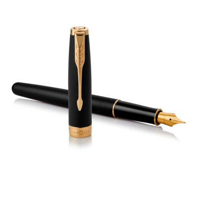 Bút máy cao cấp Parker Sonnet Matte Black GT TB-1950875