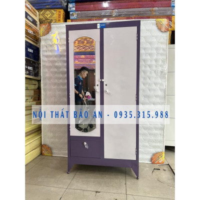 Tủ quần áo sắt 1m8 SINH VIÊN GIÁ RẺ