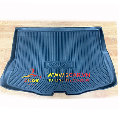 Lót cốp nhựa dẻo Xe Toyota Raize 2021-2022 Hàng cao cấp - Đàn Hồi Chống Nước Tốt