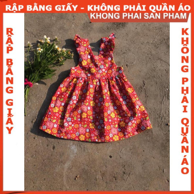 Rập đầm hở lưng cho bé - Rập giấy A0 mã R276 (BẢN VẼ)