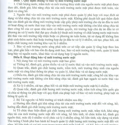 Luật Bảo Vệ Môi Trường Và Văn Bản Hướng Dẫn Thi Hành