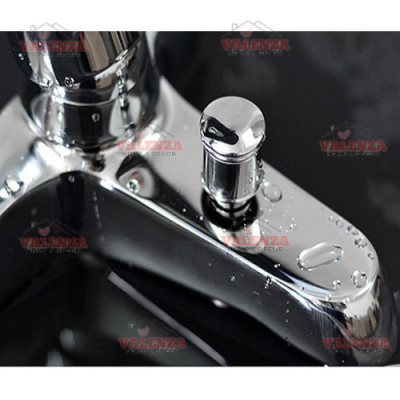 Bộ vòi sen tắm nóng lạnh Valenza 3404 chất liệu đồng thau mạ crom kèm đầy đủ bát sen tắm táp, dây sen tắm inox, cài sen, chân sen-Nước chảy mạnh