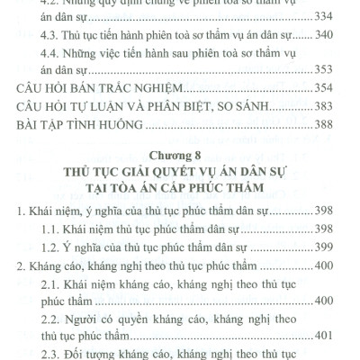 Hướng Dẫn Môn Học Luật Tố Tụng Dân Sự (Sách chuyên khảo)