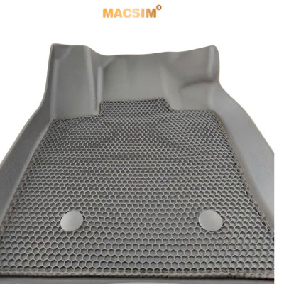 Thảm 2 lớp (sd3) dạng lưới lục giác cho Honda BRV 2022+ bề mặt cao su siêu sạch nhãn hiệu Macsim