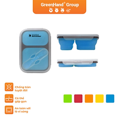 Hộp đựng thực phẩm Silicone GreenHand gấp gọn, đa năng, tiện lợi