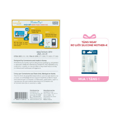 Bình sữa silicone Comotomo 150ml - Hồng Tặng Rơ lưỡi Silicone Mother-K Hàn Quốc