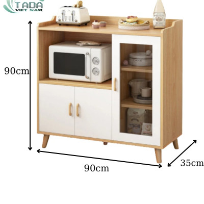 TỦ BẾP, KỆ LÒ VI SÓNG, TỦ ĐA NĂNG 3 CÁNH MỞ - TD3201