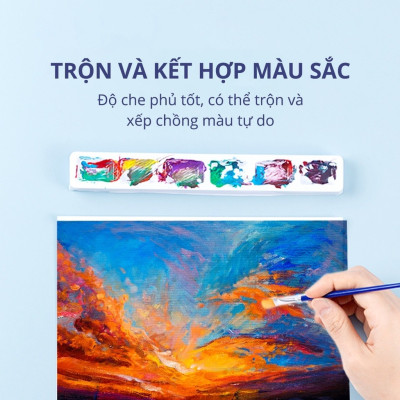 Màu Nước Acrylic 300ml Dmast Cao Cấp Deli - Dùng Để Custom Vẽ Chuyên Nghiệp Full Bảng Màu
