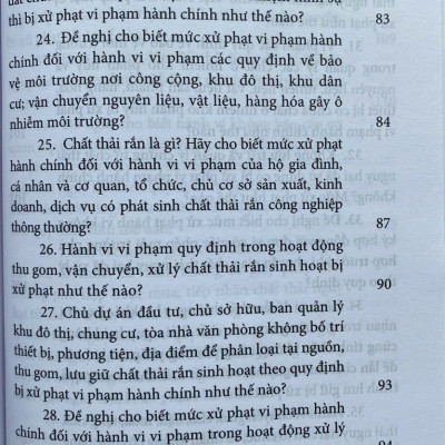 Hỏi - Đáp Về Xử Phạt Vi Phạm Hành Chính Trong Lĩnh Vực Bảo Vệ Môi Trường